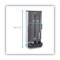 Dixie SmartStock 10 in. x 8.75 in. x 24.75 in. Utensil Knife Dispenser - Translucent Gray (120/Carton)